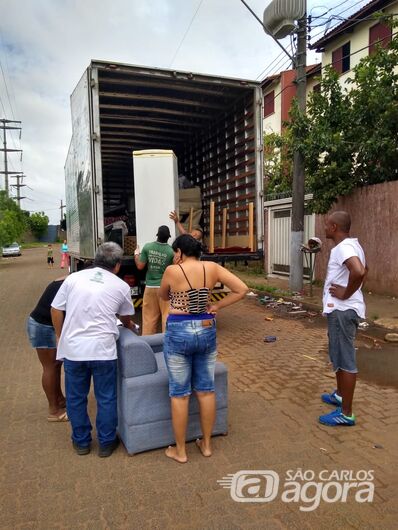 Fundo Social inicia doações de móveis e eletrodomésticos para famílias atingidas pela chuva - Crédito: Divulgação