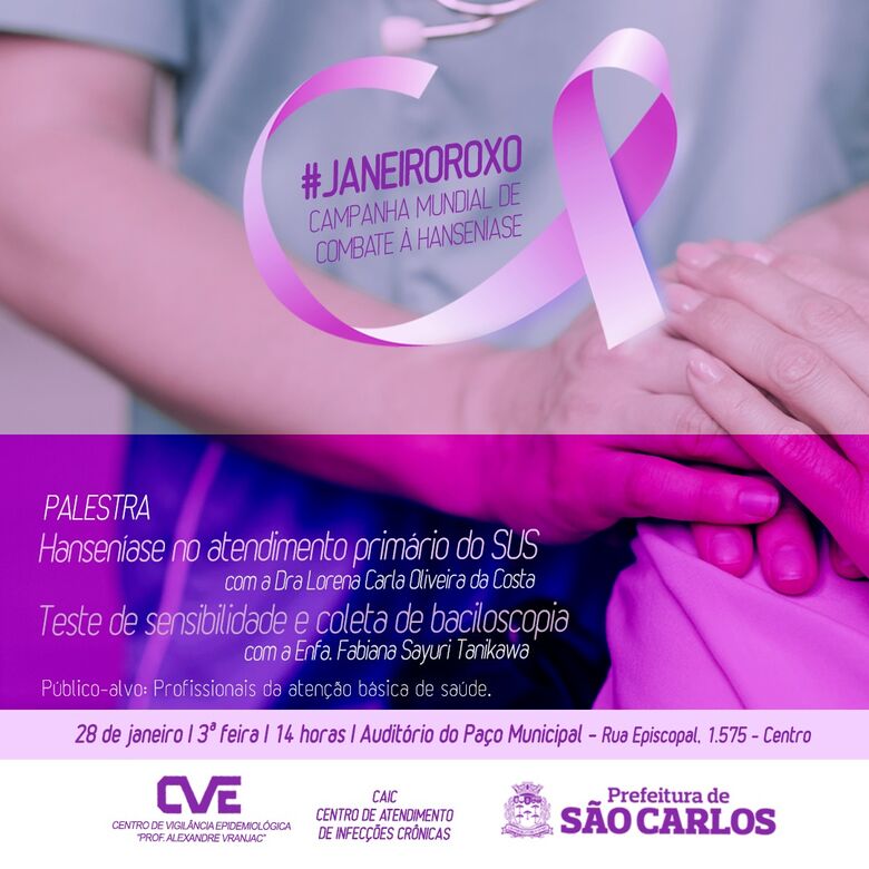 Hanseníase no atendimento primário do SUS” é tema de palestra da campanha de combate à doença - Crédito: Divulgação