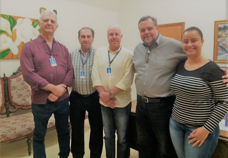 Lobbe Neto visita a Santa Casa para acompanhar o andamento das emendas parlamentares - Crédito: Daniele Merola