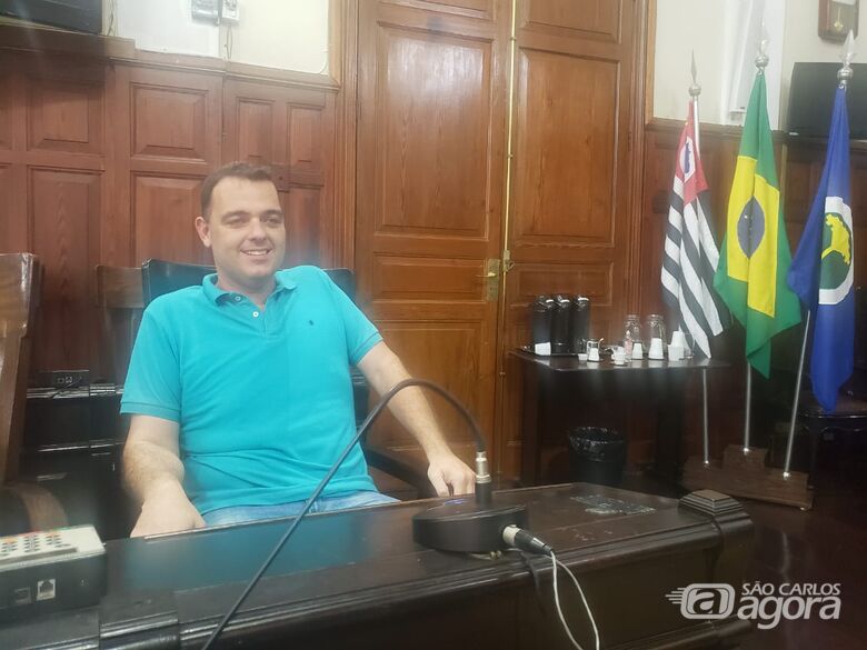 Vereador Marquinho Amaral se afastará por 30 dias para fazer cirurgia; Cesinha Maragno assume vaga - Crédito: Abner Amiel/São Carlos Agora