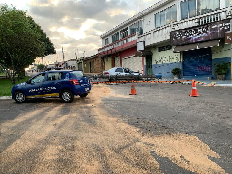 Acidente aconteceu nesta madrugada - Crédito: Colaborador/SCA