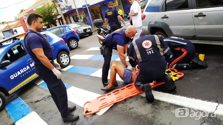 Idoso foi atropelado no momento que atravessava a avenida São Carlos - Crédito: Maycon Maximino