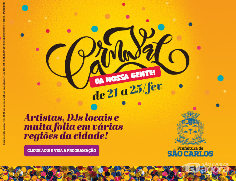 Carnaval da Nossa Gente leva a folia para várias regiões de São Carlos - Crédito: Prefeitura Municipal de São Carlos