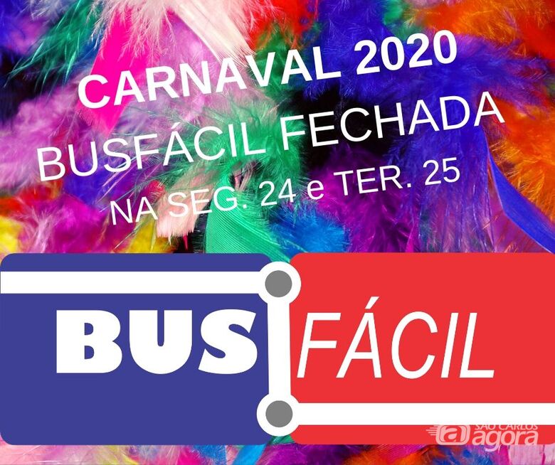 Suzantur divulga horário da Busfácil no Carnaval - Crédito: Divulgação