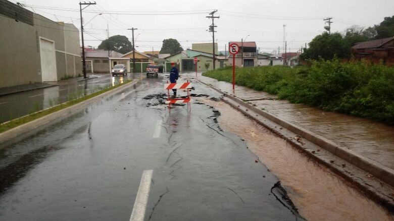 Veja os pontos interditados pela chuva de 70 mm que atingiu São Carlos nesta quarta-feira (26) - Crédito: Divulgação