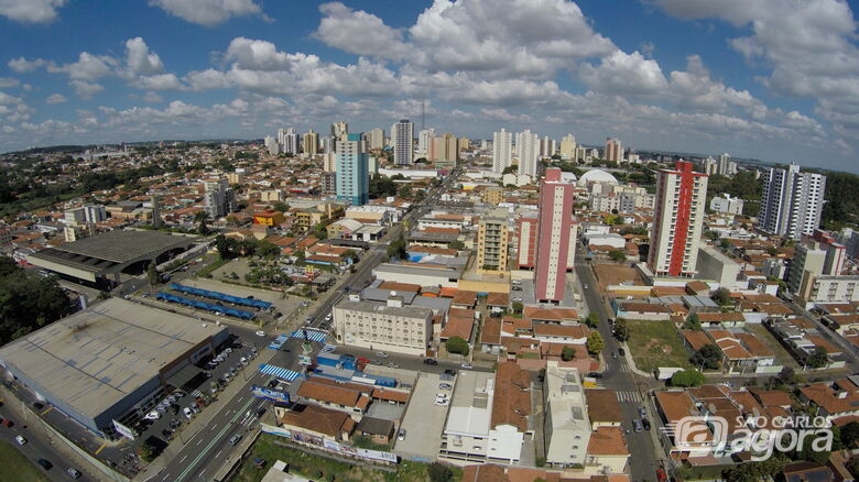 Região central de São Carlos - Crédito: OWL Drones