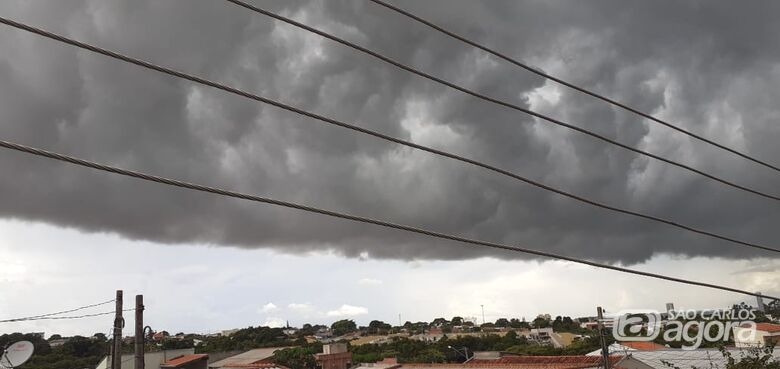 Chuva forte pode atingir São Carlos a partir das 15h - Crédito: Colaborador/SCA