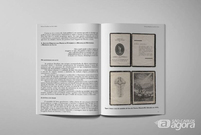 Fundação Pró-Memória lança livro “Práticas Fúnebres em São Carlos” - Crédito: Divulgação