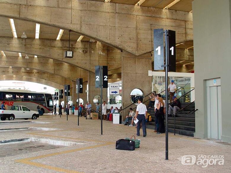Terminal rodoviário de São Carlos - Crédito: Socicam
