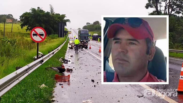 Corpo de motorista que morreu em acidente será sepultado na tarde desta terça-feira em São Carlos - Crédito: Arquivo Pessoal