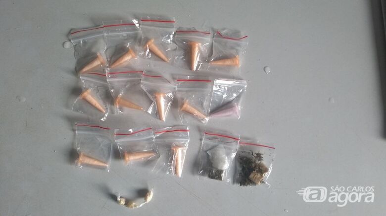 Polícia apreende cocaína, crack e maconha - Crédito: Divulgação