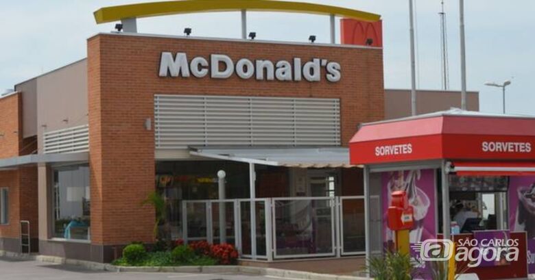 McDonald's anuncia fechamento dos restaurantes e atendimento será apenas pelo delivery e drive-thru - Crédito: Arquivo SCA