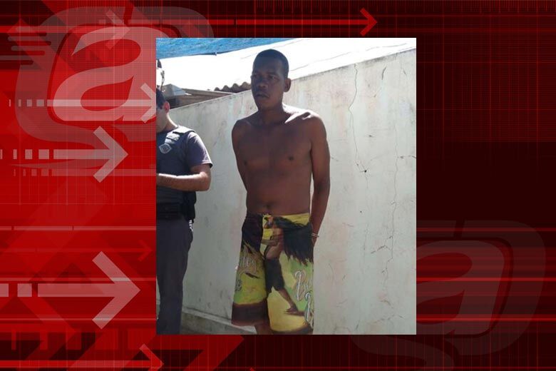 Wagner foi preso logo após o crime pela PM - Crédito: Milton Rogério/Arquivo