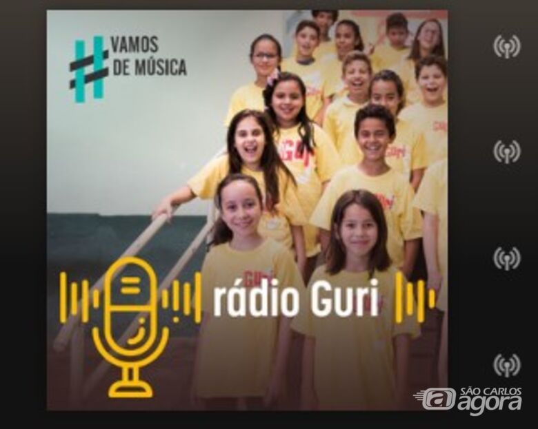 Projeto Guri lança podcast "Radio Guri" produzido por alunos - Crédito: Divulgação