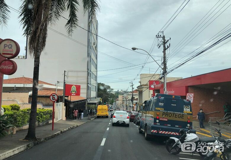 Região central de São Carlos movimentada durante a quarentena - Crédito: SCA