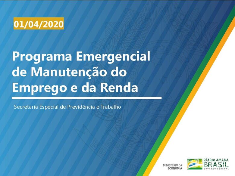 MP 936- Programa Emergencial de Manutenção do Emprego e Renda - 