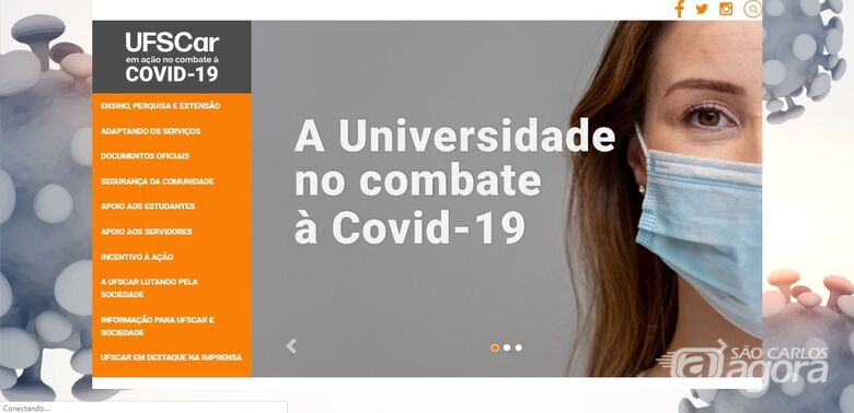 UFSCar lança portal sobre ações no combate à Covid-19 - Crédito: Divulgação