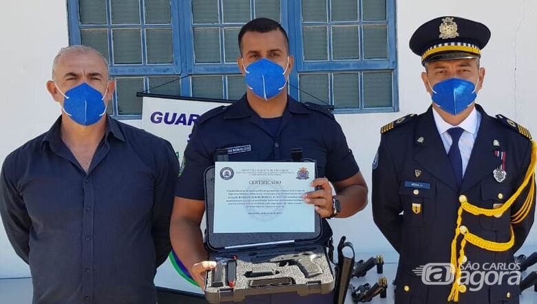 Guarda Municipal de São Carlos já trabalha armada - Crédito: Divulgação