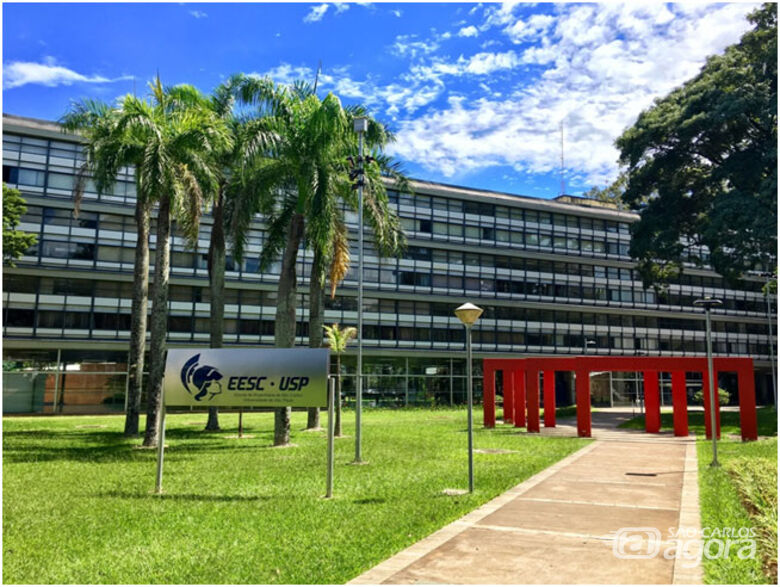 Fachada da EESC, no campus da USP em São Carlos – Foto: Divulgação - Crédito: Divulgação