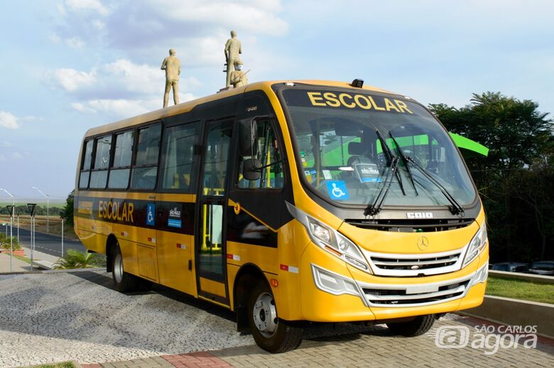 Ibaté recebe ônibus escolar da Secretaria Estadual da Educação - Crédito: Divulgação