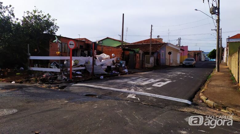 Rua João Cozza, no Jardim Botafogo, palco do sétimo homicídio em São Carlos - Crédito: Maycon Maximino