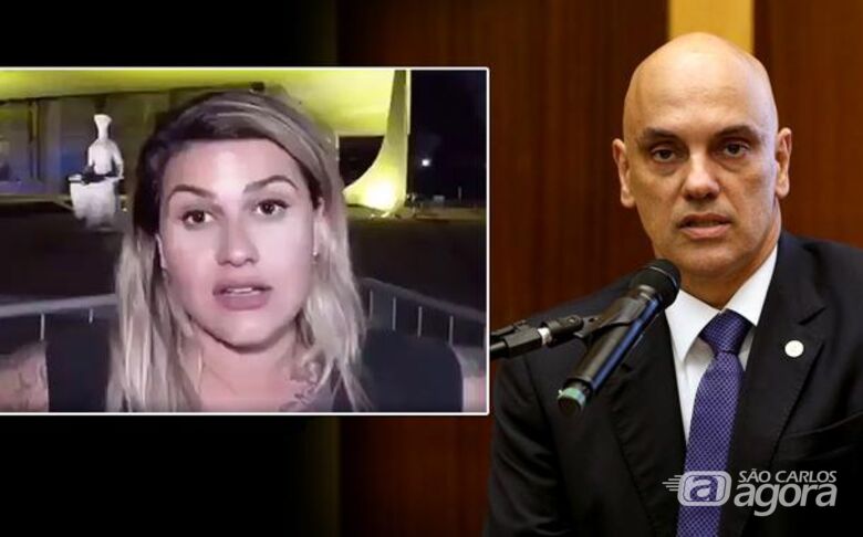 Sara Winter ameaça o ministro Alexandre de Moraes - Crédito: Divulgação