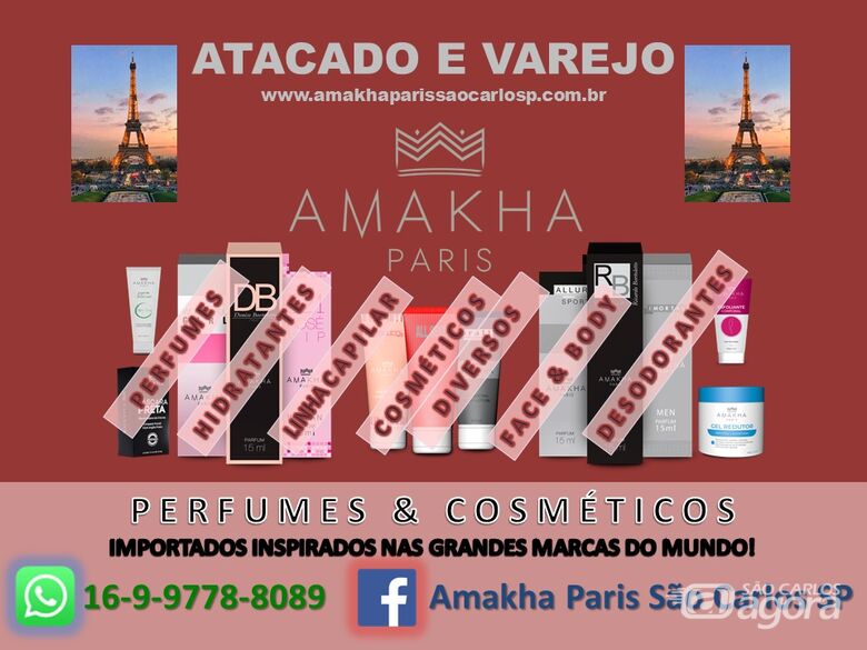 Amakha Paris oferece perfumes importados por R$ 36,00 - 