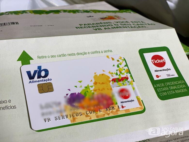 Prefeitura recebe cartões da merenda e distribuição será feita pelo Correios - Crédito: Divulgação