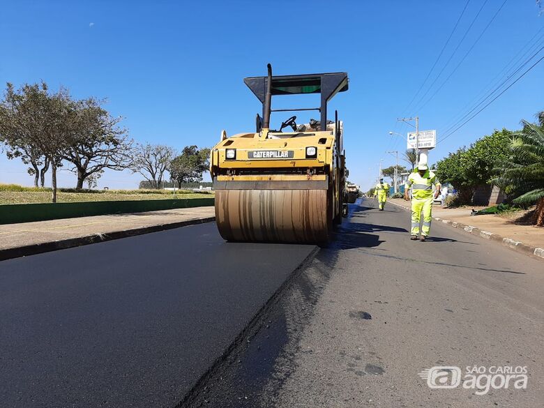 Ibaté começa obras de recape pela Avenida São João - Crédito: Divulgação