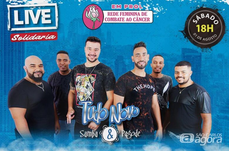 Live em prol da Rede Feminina de Combate ao Câncer acontece neste sábado - Crédito: Divulgação