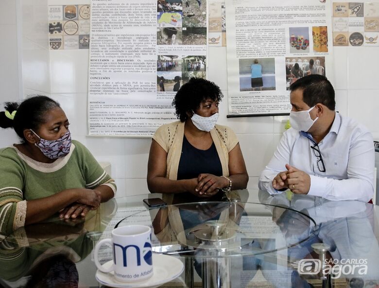 Vereador Roselei visita espaço do Mova São Carlos - Crédito: Divulgação