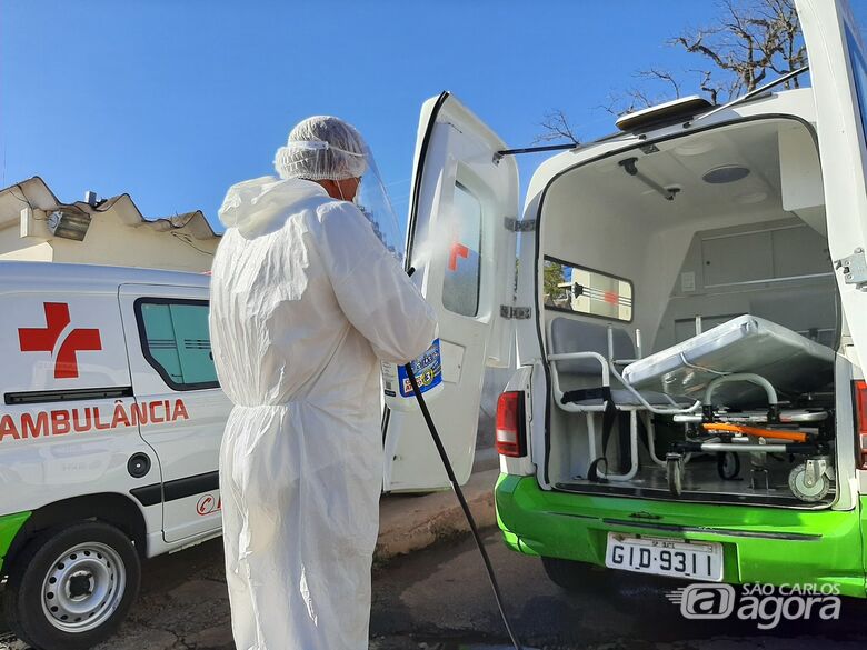Covid-19: Ibaté segue protocolo sanitário rigoroso em relação ao uso de ambulâncias - Crédito: Divulgação