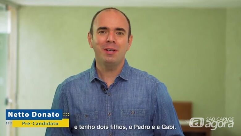 Netto Donato lança pré-candidatura a prefeito de São Carlos - Crédito: Divulgação