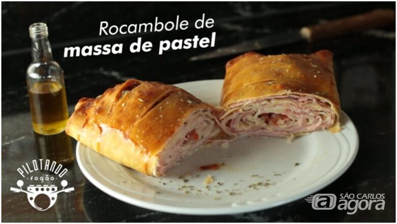 Vinicius Holmo ensina a preparar um delicioso rocambole com massa de pastel -
