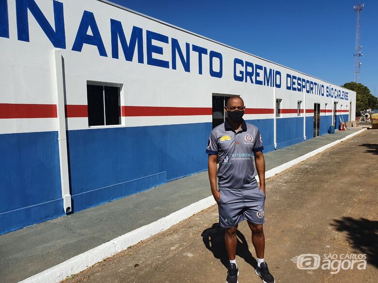 Marcus Vinícius, no CT do Grêmio: expectativa pela videoconferência - Crédito: Marcos Escrivani