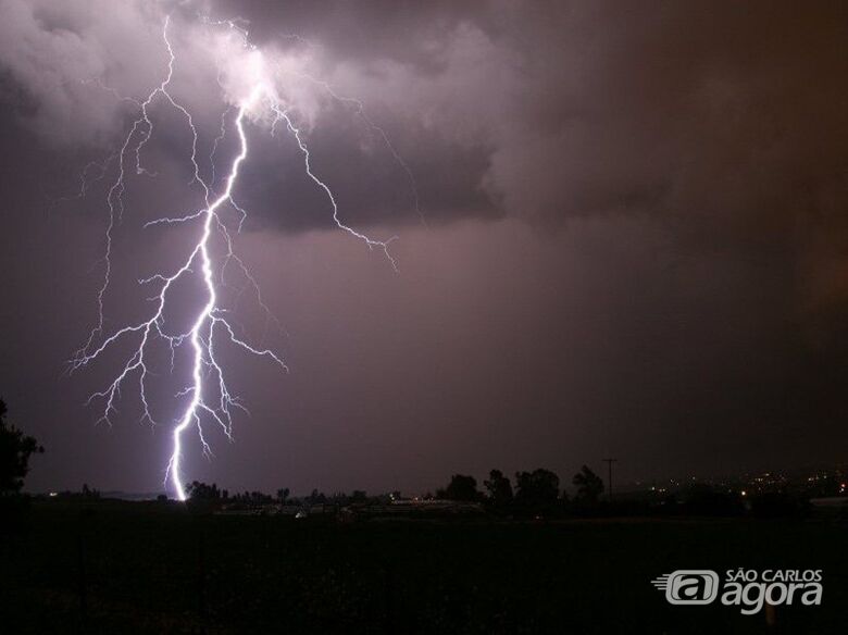 Defesa Civil emite alerta e prevê chuvas com descargas elétricas na região de São Carlos - Crédito: Divulgação