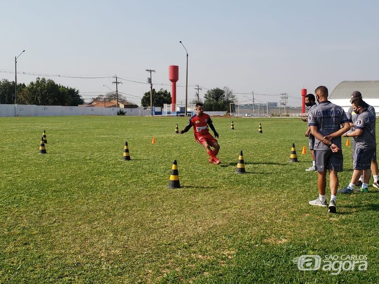 Jogadores realizam testes físicos: todo o grupo testou negativo para a Covid-19 - Crédito: Marcos Escrivani