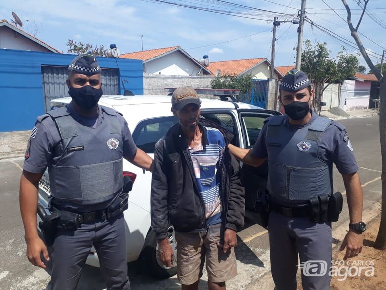 Após cinco dias desaparecido, tio Marivaldo volta para casa com a ajuda da PM e do SCA - Crédito: São Carlos Agora