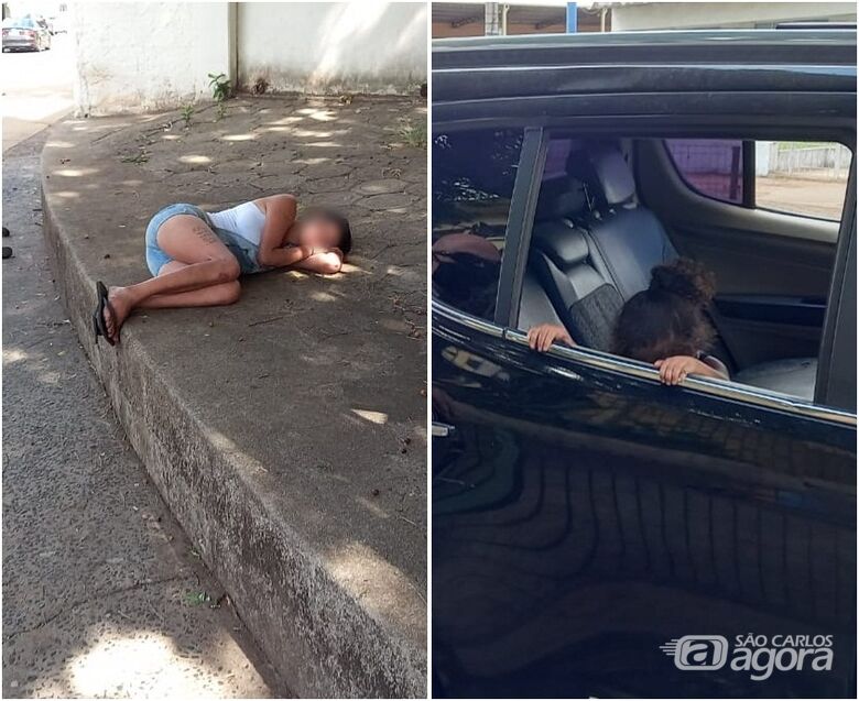 Mãe dorme na calçada e deixa menina de dois anos seminua e desprotegida na Vila Prado - Crédito: Colaborador/SCA