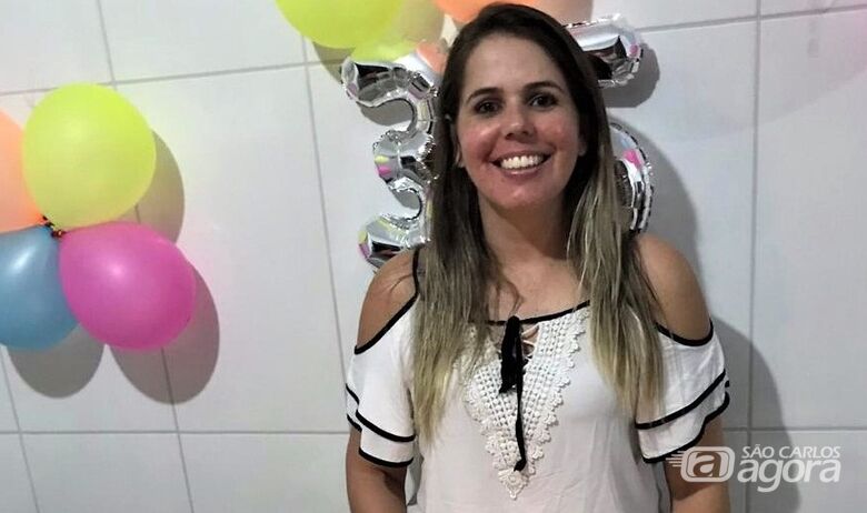 Daniela Ferreira comemorando o aniversário dois meses de sofrer o AVC - Crédito: Divulgação