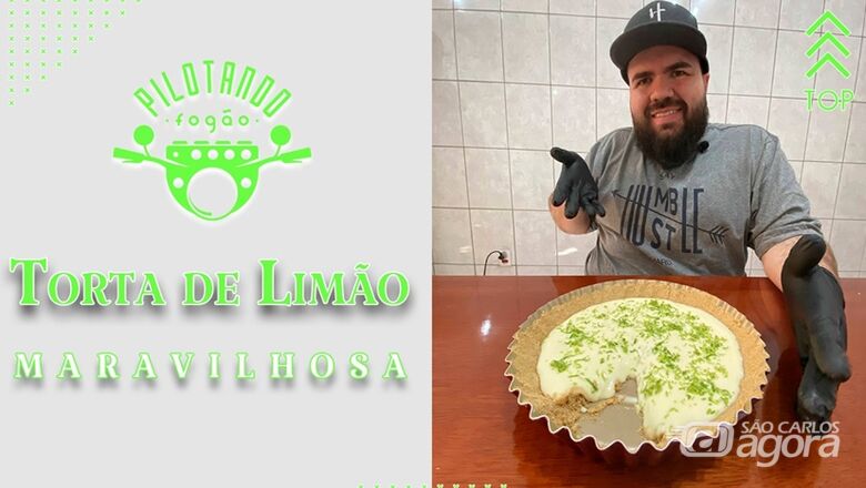 Vinicius Holmo ensina a fazer uma deliciosa torta de limão -