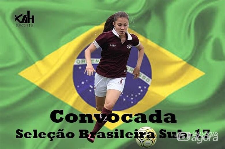Aos 16 anos, Laura Pigatin chega a seleção brasileira e deve disputar Sul-Americano de Futebol Feminino - Crédito: Divulgação