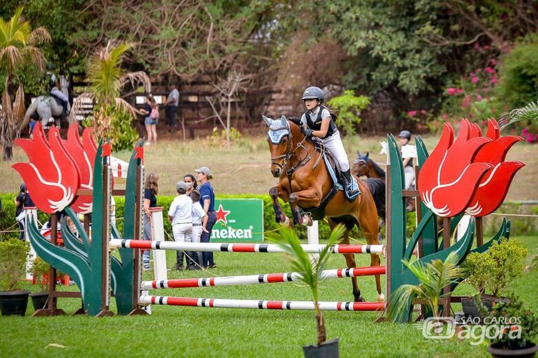 Amazona são-carlense, em grande estilo, é vice-campeã brasileira de hipismo - Crédito: Divulgação