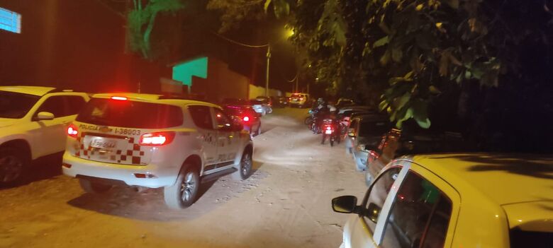 Local onde ocorria pagode irregular no Zavaglia - Crédito: Divulgação/PMSC