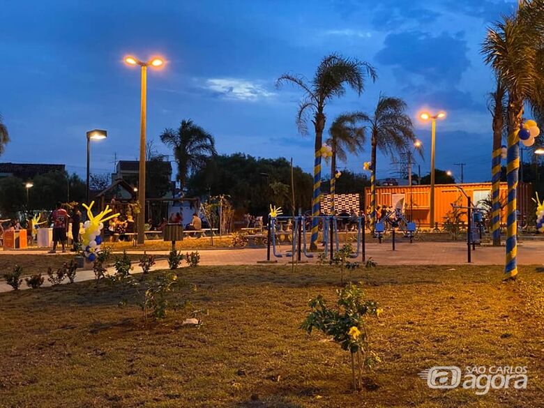 Praça dos Coqueiros foi revitalizada e ampliada - Crédito: Divulgação
