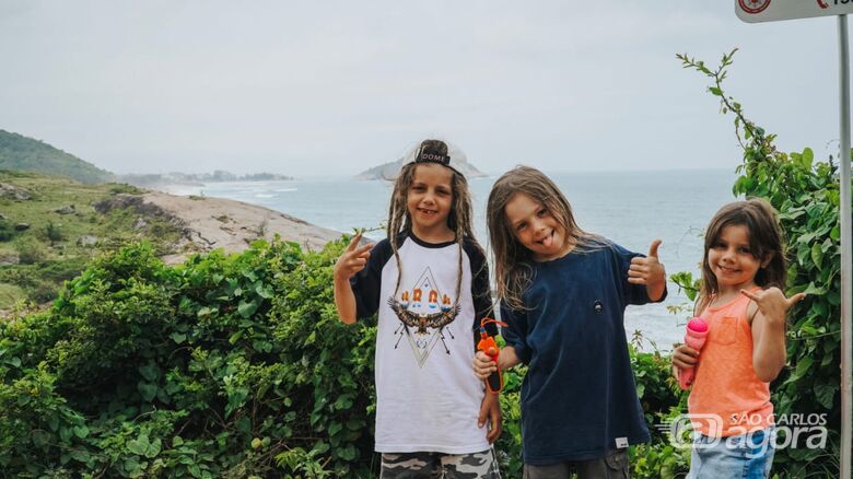 Mini atletas são-carlenses alcançam alto nível no skate em terras cariocas - Crédito: Org Produções