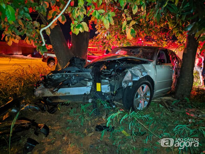 Veículo ficou destruído - Crédito: Luciano Lopes