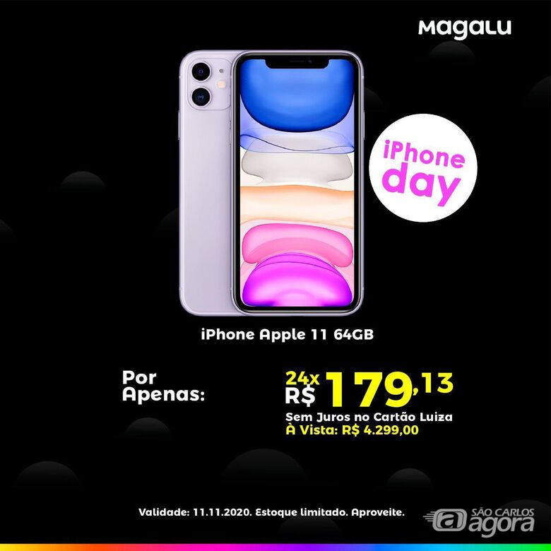 Festival de Iphones no Magalu São Carlos 24 vezes sem