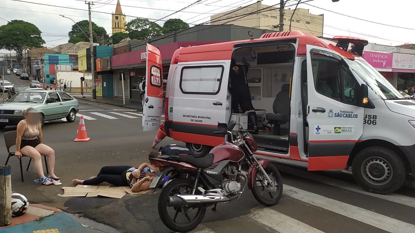 Mãe E Filha Ficam Feridas Após Acidente No Centro São Carlos Agora