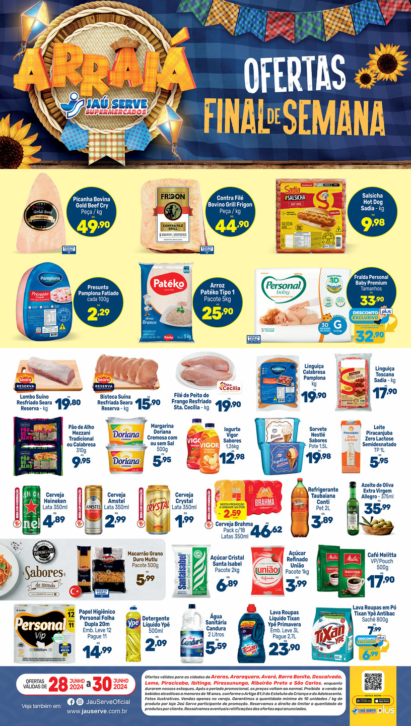 Confira As Ofertas Do Supermercado Jaú Serve Neste Final De Semana 